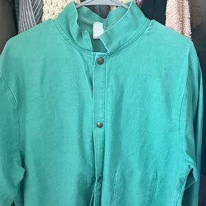 Vintage chore coat Unique Vintage Teal Utility Jacket m/l y2k style